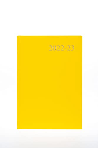Agenda semainier 2022-23 Collins jaune A5 idéal pour le bureau et les cours