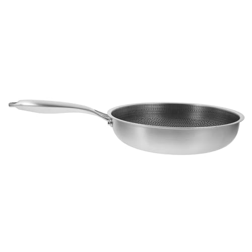 Wok de acero inoxidable antiadherente resistente y duradero