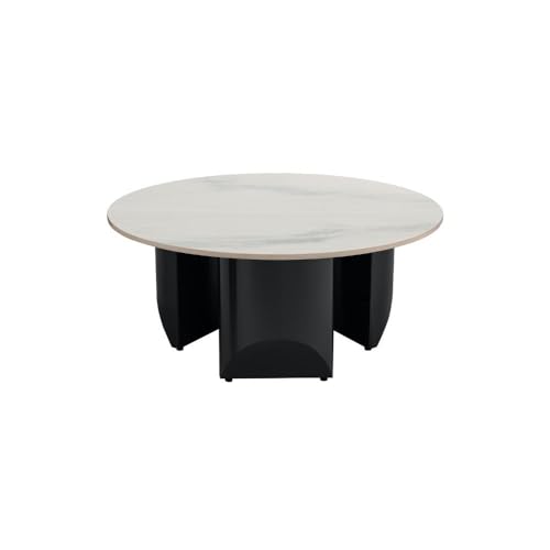 Image of Wakefit Center Table | 1 Yr Warranty | Coffee Table for Living Room Wooden, Tea Table for Living Room Wooden, Sofa Table, Free Installation from Brand, Modern Multi-Functional & Wobble-Free(Kopi)