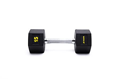 ZIVA Performance Hex Dumbbell 15 kg, Manubrio