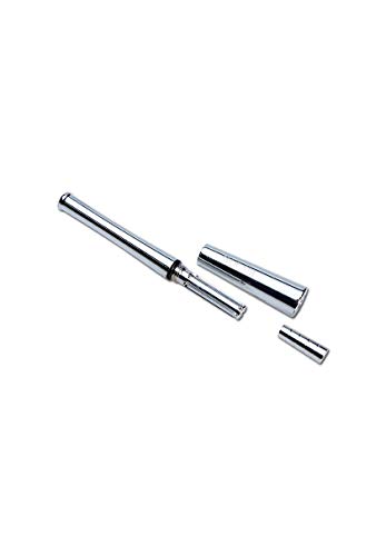 Red-Eye Metalware Handpfeife, Pur-Pfeife, Schraubpfeife, METALL-Pfeife zerlegbar | 120 mm | Aluminium, silber | Splif… – Bild 4