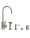 Waterstone 3900-4-MB Parche Prep Faucet 4pc. Suite Matte Black