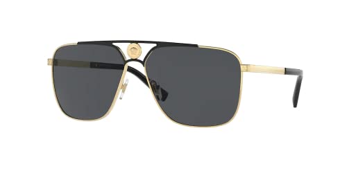 Versace VE2238 Rectangular Sunglasses for Men +BUNDLE with ACCESSORY EYEWEAR KIT