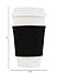 Coffee Cup Sleeves – Premium Neoprene Insulated Reusable Coffee & Tea Cup Sleeves – Best for 12oz-24oz (1 Pack, Black)