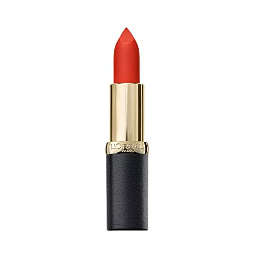 L'Oréal Paris Barra de Labios Color Riche Mate Pintalabios, Mate Rojo 358 Lava