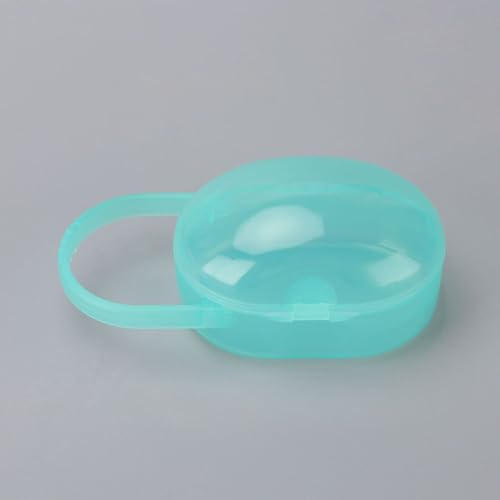 Image of AKOAK Pacifier Box, Travel Universal Pacifier Box with Handle, is Very Useful for Mothers - A Great BPA-Free Tool for Storing Pacifiers, Pack of 2 (Green)