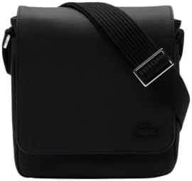 Lacoste Classic Flap Crossover Bag, Black, Black, One Size