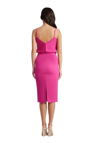 Image of Dress The Population Women's Alondra Blouson Tank Pencil Skirt Midi Dress