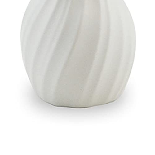 Vaso de Cerâmica Gode 11Cm Branco Fosco - Ceraflame Decor
