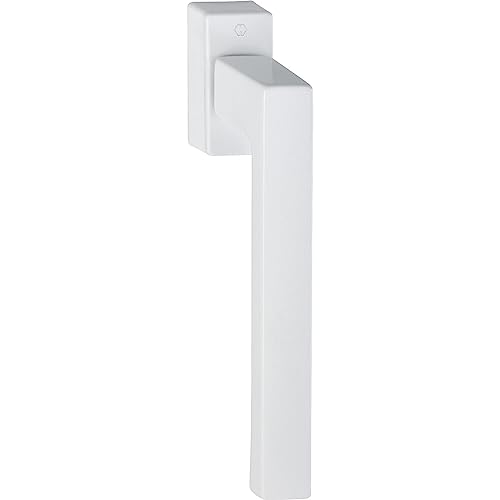 Hoppe Fenstergriff Toulon mit VarioFit und Secustik - PSK Fensterbeschlag, Aluminium weiß