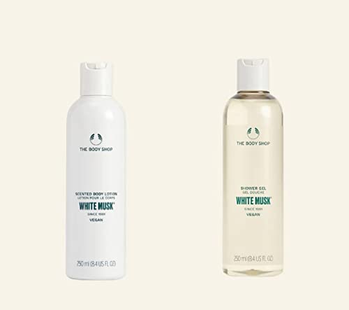 The Body Shop White Musk Lotion and Shower gel 250ml Fresh, floral iconic scent