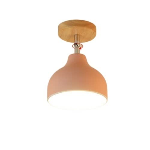 Luz de techo de madera sólida para salón y dormitorio