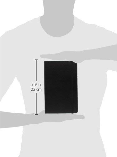 Moleskine. Plain Notebook: Large Size. Blanko. Mit Falttasche für Notizen. Gummiband-Verschluß