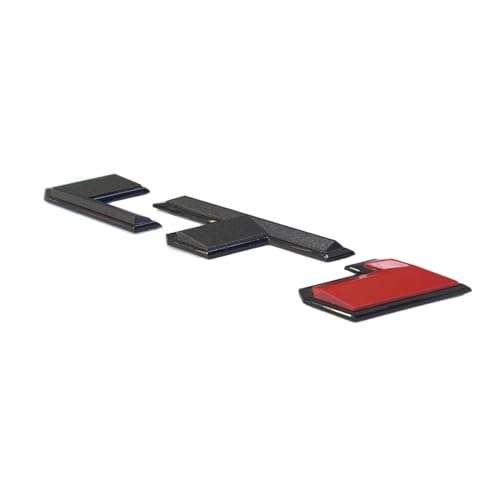 Image of 2pack LT1 Emblem 3D Side Door Badges Sticker Letters Nameplate Compatible with 2017-2024 84534516 SS LT1 Black Red