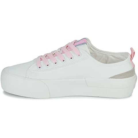 Pepe Jeans Women's Allen Flag Color W Sneaker, White, 5 UK Cover