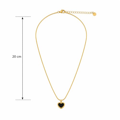 Image of RIDHVEE Anti-Tarnish Gold Plated Pendant Necklace for Women & Girls | Skin Friendly Lightweight Fashion Jewellery | Elegant Minimalist Chain Necklace & Gifting
