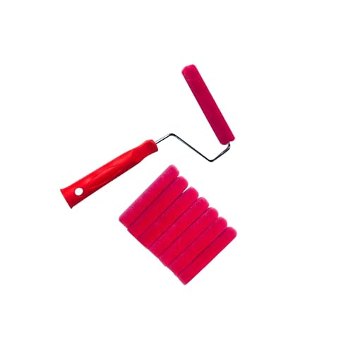 SUIOPPYUW Mini Rouleaux à Peinture, apprêts et laques, kit de Rouleaux Haute densité Inclus, pour débutants et Professionnels, pour réaliser Facilement des projets de rénovation domiciliaire.