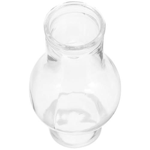 CONGARTENO Lampenschirm Aus Glas Für Kerosin- Und Öllampen Ersatzglas Mit Transparentem Design Für Sanftes Licht Und Schutz Vor Staub 3.54X1.97X1.18In
