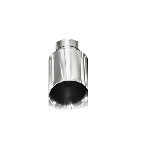 Silenciador de acero inoxidable premium con boquilla de corte inclinado universal