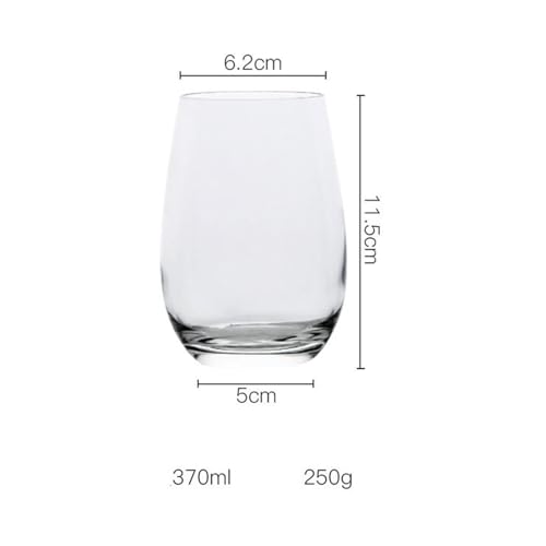 Vasos transparentes sin plomo grandes para evitar transferencias de olores en jugos 3
