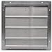 Fan Shutter, 18 In, Mill Finish Aluminum