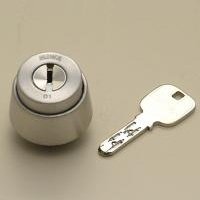 MIWA(美和ロック) JN LAシリンダー シルバー 鍵3本付