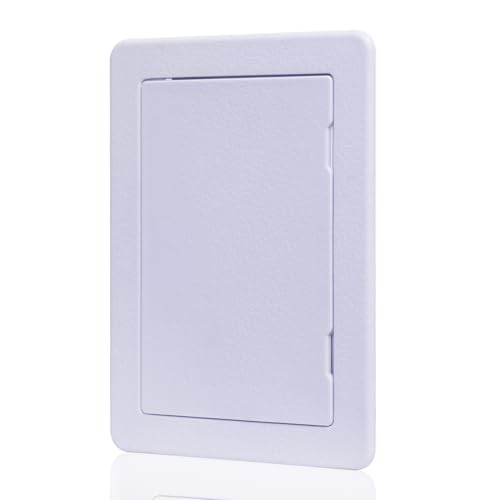 Suteck Plumbing Access Panel for Drywall Ceiling 4 x 6 Inch Reinforced Plastic Wall Access Doors Removable Hinged White