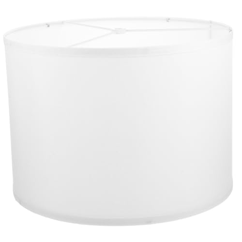 HEALEEP Pantalla de Lámpara de Pie y Mesa de Lino Natural, Tamaño Mediano, Cubierta Ligera de Tela Resistente, Compatible Lámparas de Dormitorio y Sala de Estar, Pantalla de Repuesto Desmontable
