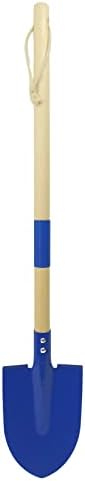 Small Garden Shovel-Kid's Size Wooden Handle Metal Head Shovel (Blue) image 5