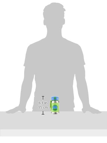 Skip Hop Toddler Sippy Cup - Zoo Stainless Steel Straw Bottle, Dino