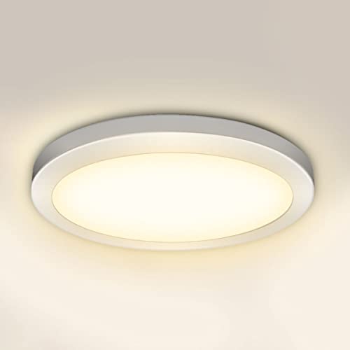 EXTRASTAR Plafonnier LED, Lampe Plafond 18W 1620LM Lampe de Plafond LED Moderne Mince Rond Blanc Chaud 3000K Applicable à Salle de Chambre, Cuisine, Salon, Balcon, Couloir