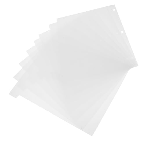 Beaupretty 8枚 かりやすい書き込み可能なタブ付き入りルーズリーフページマーカー割インデックス仕切りカード バインダー対応 書類整理と手