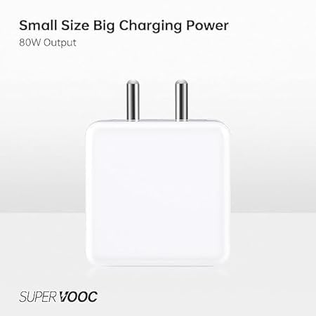 Image of Original 80w Adapter Super Vooc Adapter for Realme 12 pro plus /11 pro plus /11 /10 /9 Pro /Narzo 60 Pro /60 /50 /50 pro /30 (Adapter) (TOY6)