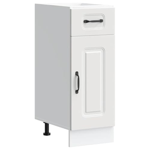 Armoire de cuisine Kalmar blanc bois d ingénierie