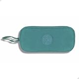 Estojo Escolar para Lápis e Canetas com 3 Compartimentos e bolsinho interno, ideal para Escola Trabalho, Faculdade, Adultos e Adolescentes unisex, Prático, compacto Premium 22,5x11cm (Verde)