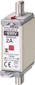 Fusible Siemens NH-150 690 V t-00 40 A cartouche protection indicateur central
