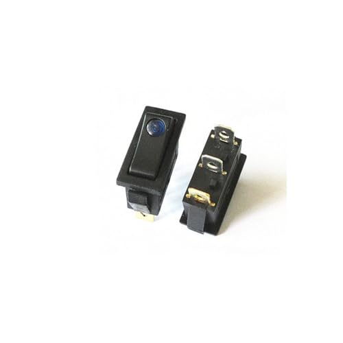 Interrupteur d'alimentation KCD3 bleu à 3 broches et 2 vitesses pour appareil ménager
