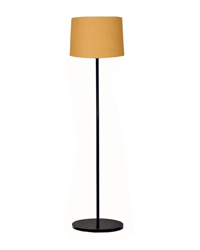 Image of Homesake Modern Floor Lamp for Living Room Traditional Farmhouse Boho Floor Lamp Mid-Century Pole Lamp with Linen Lamp Shade Modern Standing Corner lamp for Living Room, Bedroom, Office,