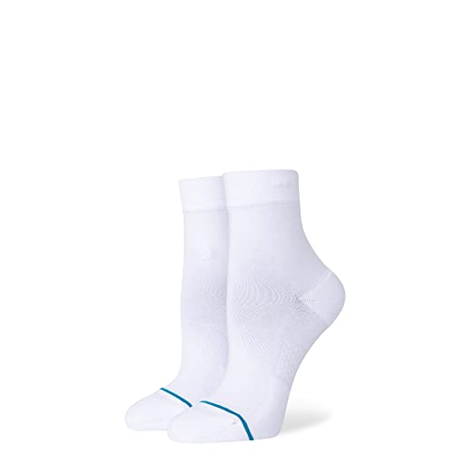 Stance Lowrider Quarter Socks (Small, White)
