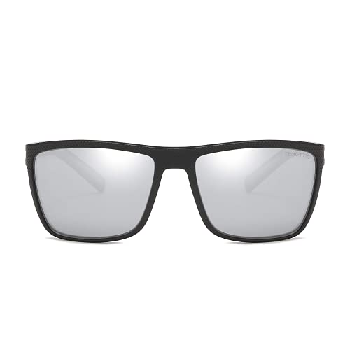 Image of ZENOTTIC Polarized Sunglasses for Men Lightweight TR90 Frame UV400 Protection Square Sun Glasses