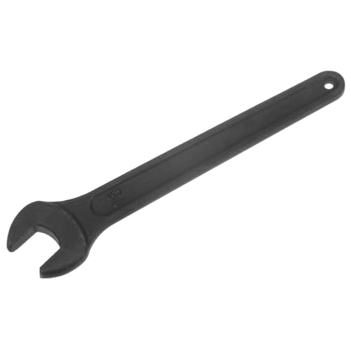 sourcing map 16mm Single Open End Spanner, High Tensile Steel Single Open Wrench Hand Tool for Mechanical Automotive Repair, Black