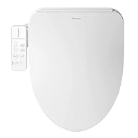 Bidet Toilet Seat Elongated, Electric Smart Heated Seat with Air Dryer & Instant Warm Water, 4-Temp Adjustable Feminine Rear/Moving Wash, Night Light, Energy Saving & Soft-Close