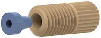 Idex Flangeless Fitting, Headless, Natural PEEK, 1/16 (in) OD Tubing, 1/4-28 Flat-Bottom: 1/EA