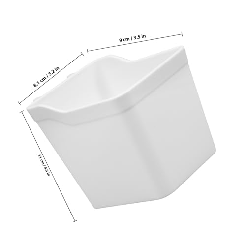 Rangement panneau perforé crochets ABS blanc pour divers objets - 3