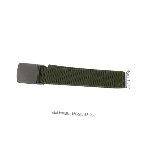GALPADA 4pcs Adjustable Nylon Canvas Tactical Belt for Men Heavy Duty Outdoor Waist Strap Multi-Functional Utility Webbing for Hiking and Training2