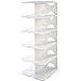 Stojak na buty Rack butów paczka 6 Regulowana butów butów Sloty Organizator Przestrzeń Saver Stacker butów Półka wejście Pokój dzienny podstawką butów Półka na buty (Color : White)
