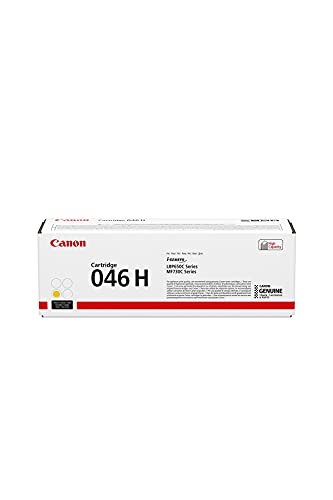 Canon cartucho 046H de tóner original amarillo para impresoras láser i-SENSYS LBP653Cdw, LBP654Cx,i-SENSYS MF732Cdw, MF734Cdw, MF735Cx