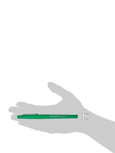 Papermate - Flexigrip Ultra- Penna a Sfera Retrattile, Punta Larghezza 1mm, Colore dell'Inchiostro: Verde, Scatola da 12