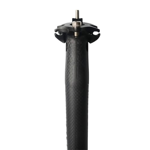 3K �J�[�{���t�@�C�o�[�V�[�g�|�X�g�A�}�b�g/�O���X�d�グ 27.2/30.8/31.6mm 350/400mm MTB ���[�h�o�C�N�p(Matte27.2x350mm)