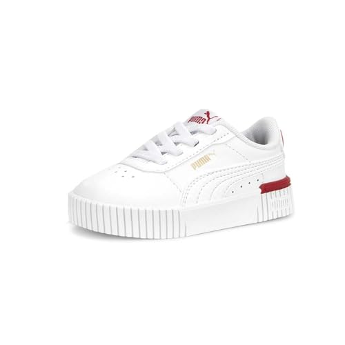 PUMA Toddler Girls Carina 2.0 Red Thread Platform Sneakers Shoes Casual - White2